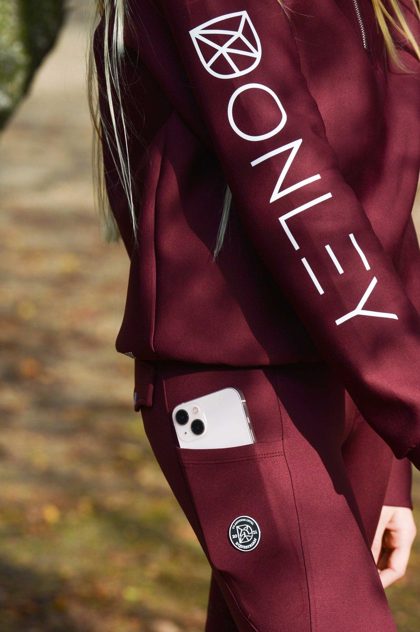 Paardrijbroek Donley rood La Finesse